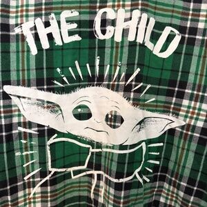 Cakeworthy Star Wars Groku Button up Flannel